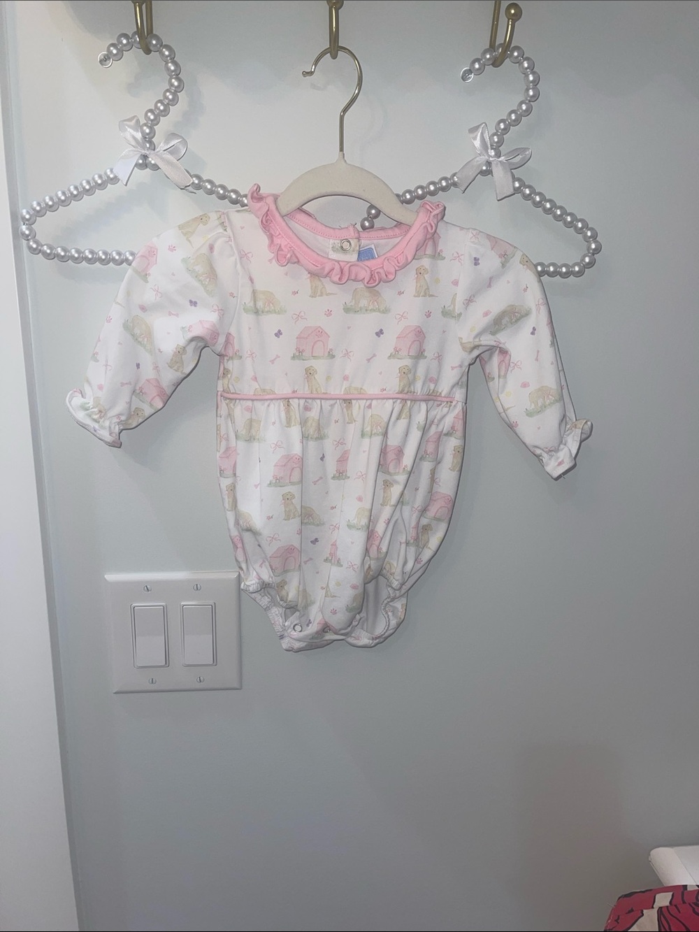 Pink Ruffle-Trim Infant One-Piece Bodysuit